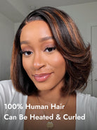 highlight bob wig human hair