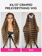 highlight crimp wavy hair