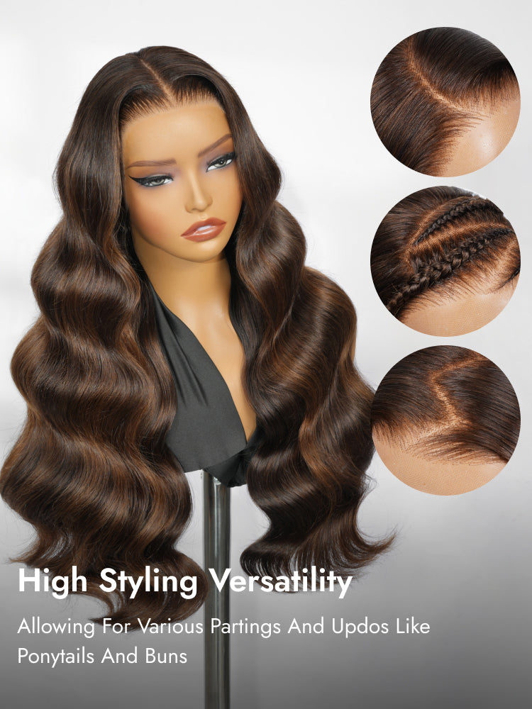 highlight lace front wig with styling versatility