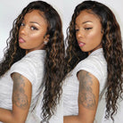 colored water wave lace front wigs