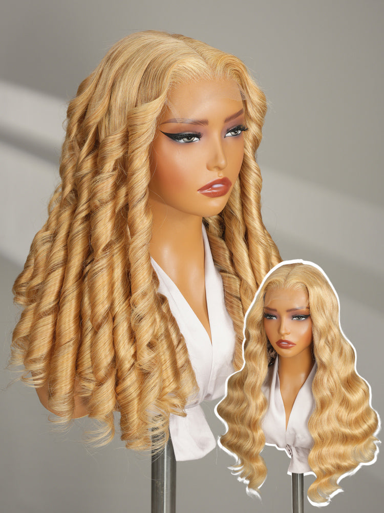 honey blonde body wave double drawn wigs