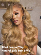 honey blonde body wave lace front wigs