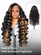 honey blonde skunk stripe wigs