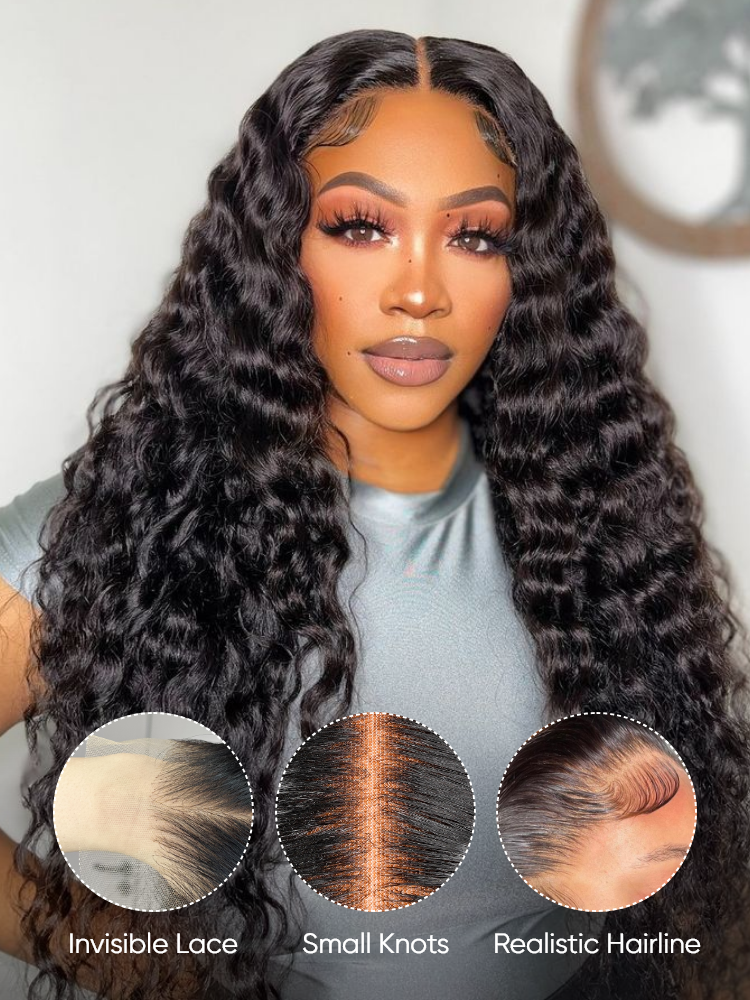 invisible HD lace look for loose deep wig