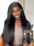 kinky straight hair weave