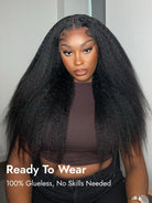 kinky straight ready to go wig