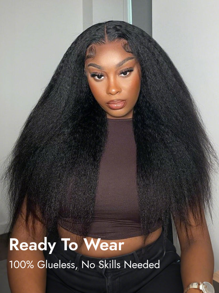 kinky straight ready to go wig