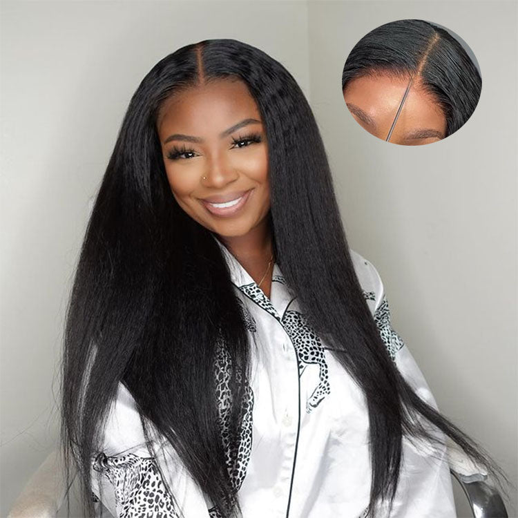 yaki straight closure wig