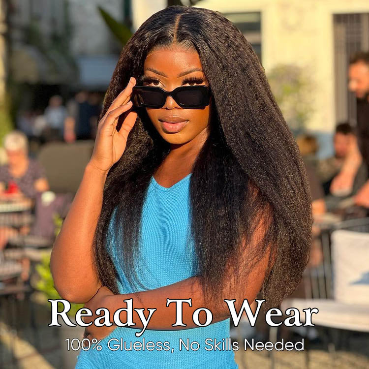 kinky straight hair wig