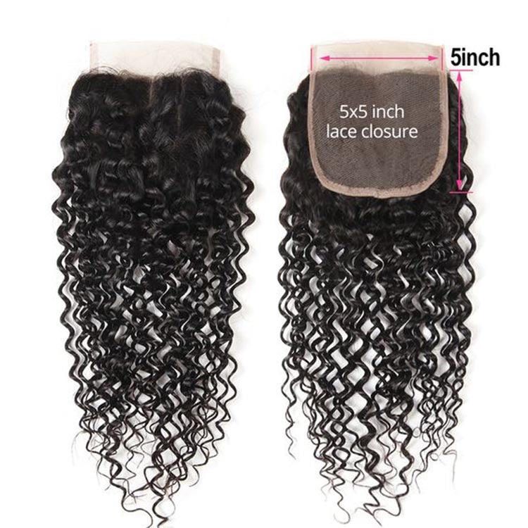 curly 5*5 closure