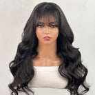 glueless wig with bangs