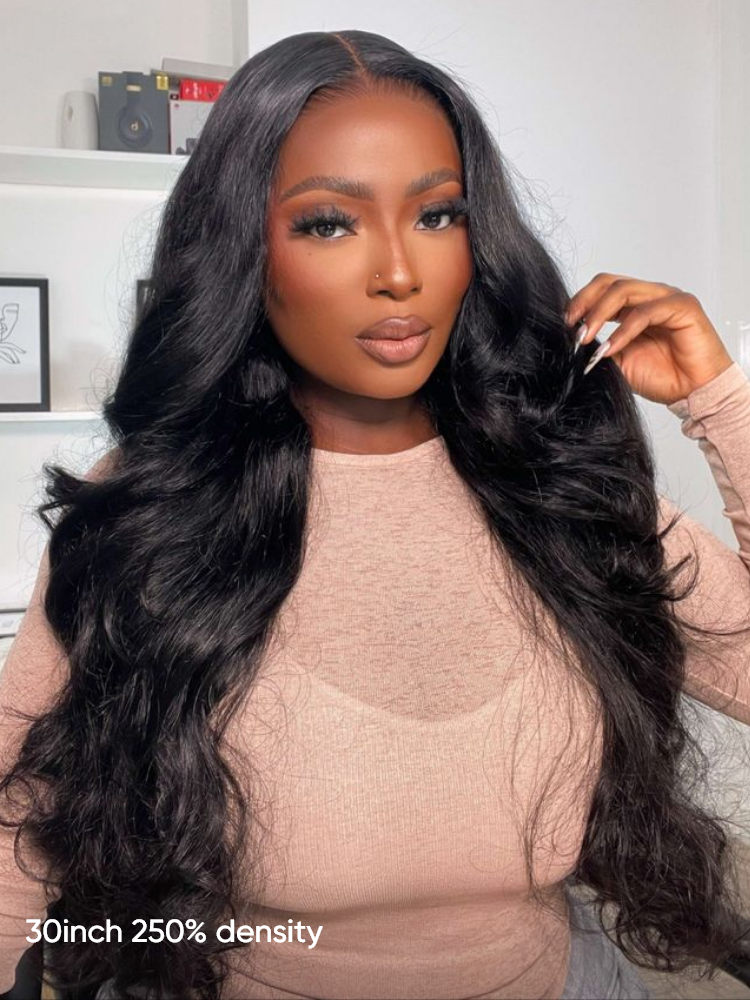 long body wave 6x8 closure wig