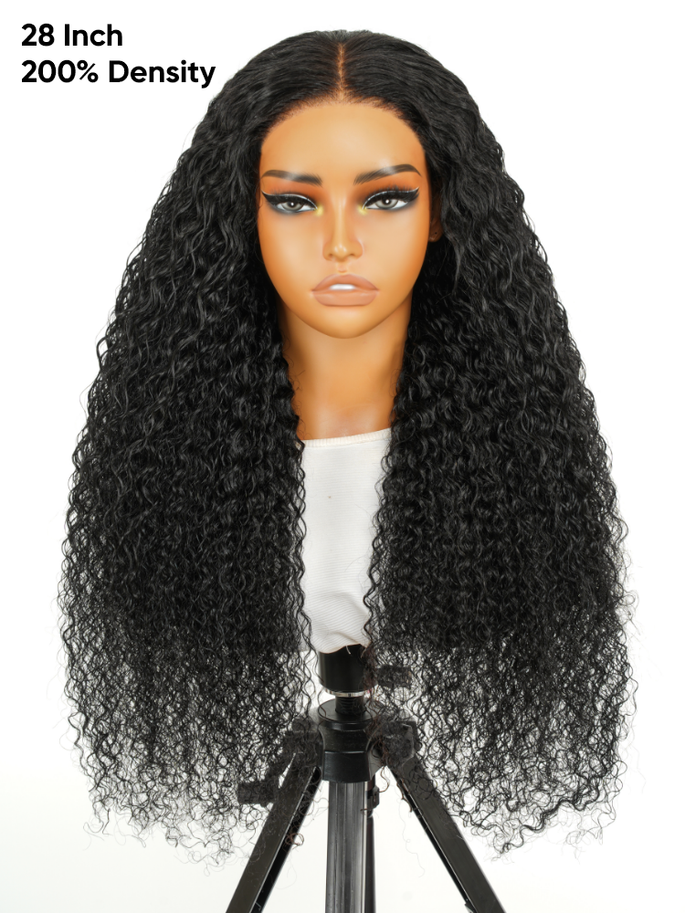 long curly pre cut lace wig