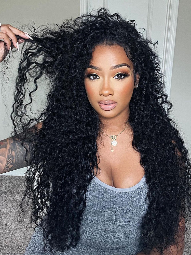 long water wave half wig