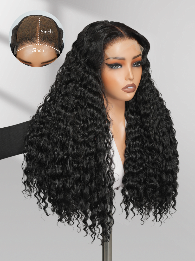 loose deep 5x5 HD Lace Double Drawn Wigs