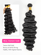 loose deep human hair bundle