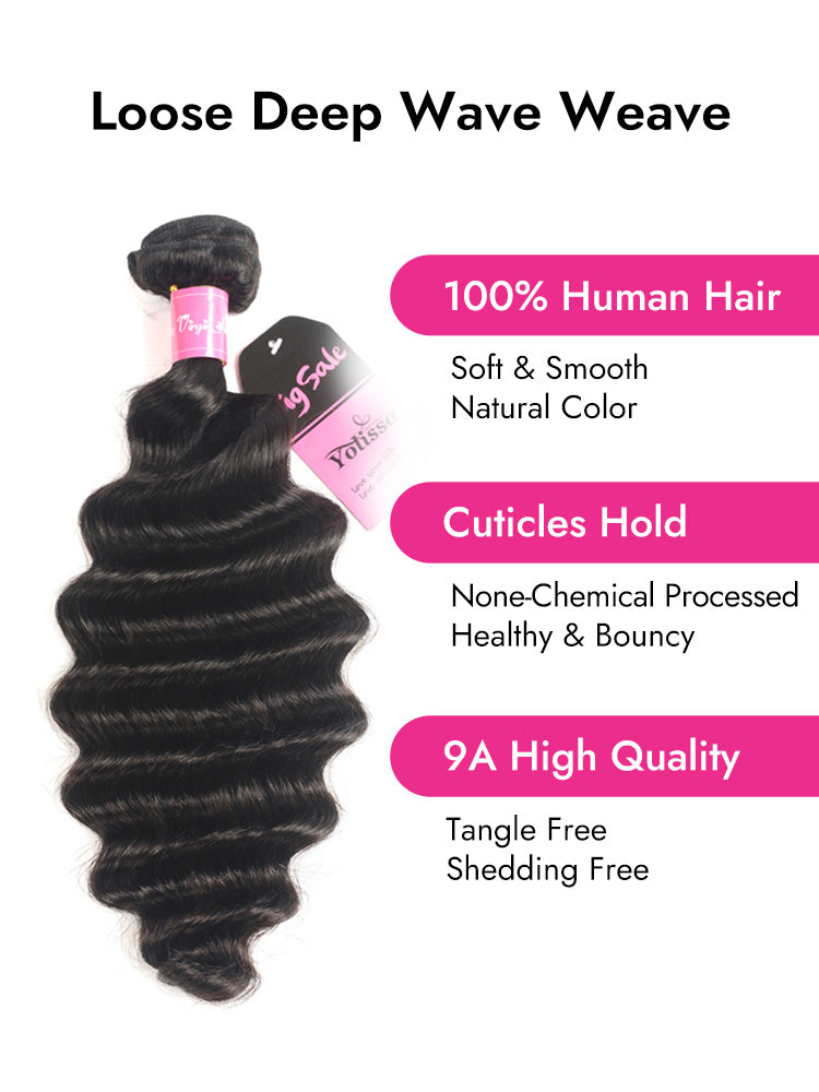 loose deep wave hair weave