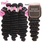 loose deep 3 bundles with closure