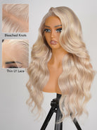 natural body wave blonde highlights wig
