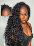 natural scalp burmese curly u part wig