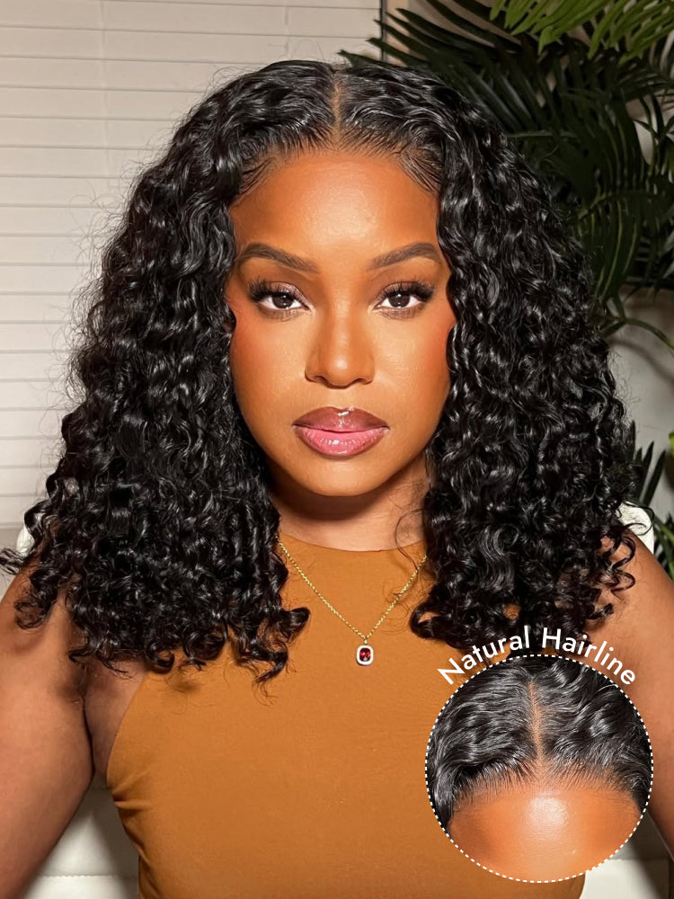 natural water wave bob wig