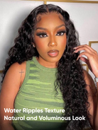 natural water wave wig