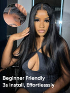 no glue 6x8 closure wig