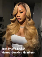 ombre honey blonde lace front wig