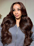straight brown hair