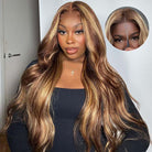 highlight glueless wig
