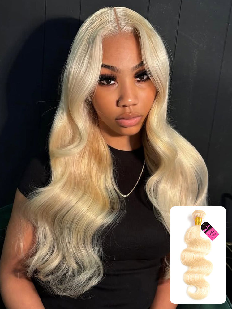 platinum blonde body wave bundle