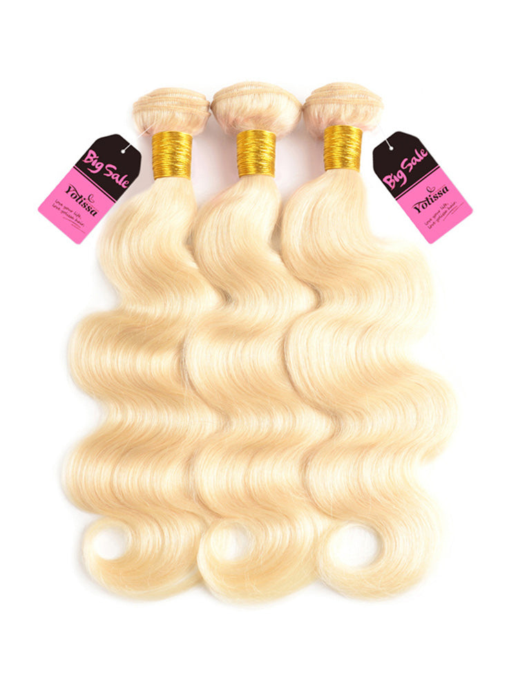 platinum blonde body wave bundles