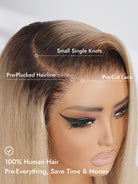pre everything ombre blonde hair wig