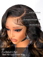 pre styled C part wig style