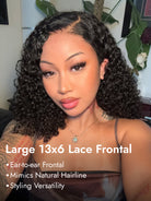 short curly lace frontal wig