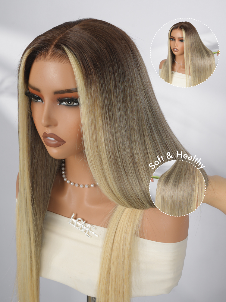 ash blonde ombre wig