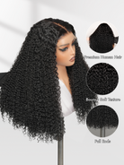 soft curly double drawn wig