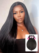 straight 3 pcs human hair weave