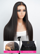 straight 6x8 lace closure wig