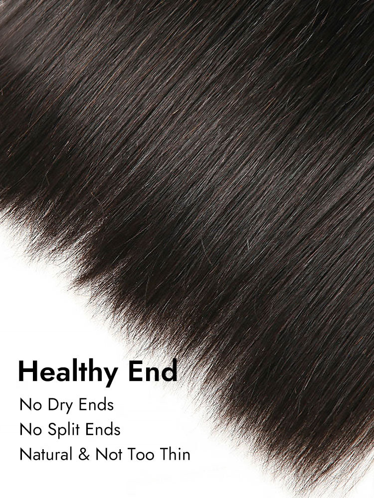 straight bundle with healthy end