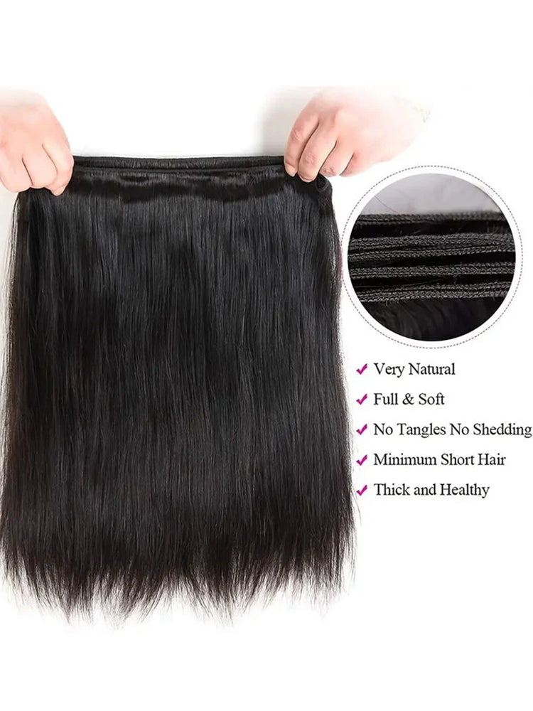 straight human hair extensions