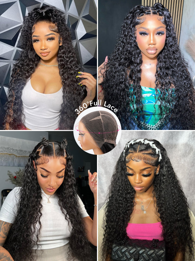water wave 360 full lace wigs