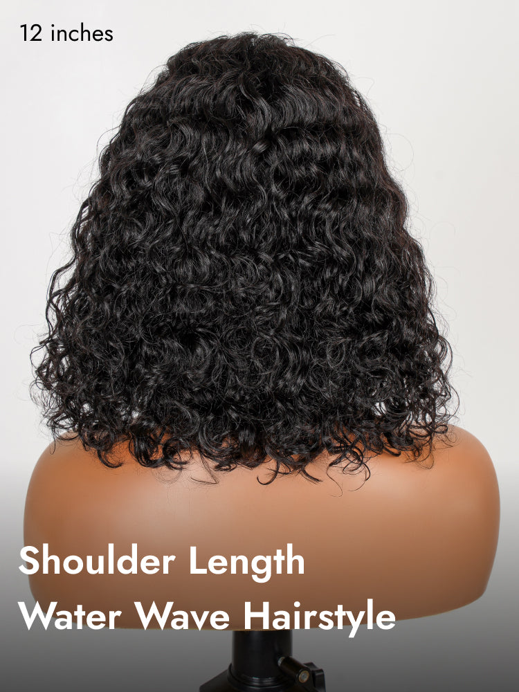 water wave bob shoulder length wig