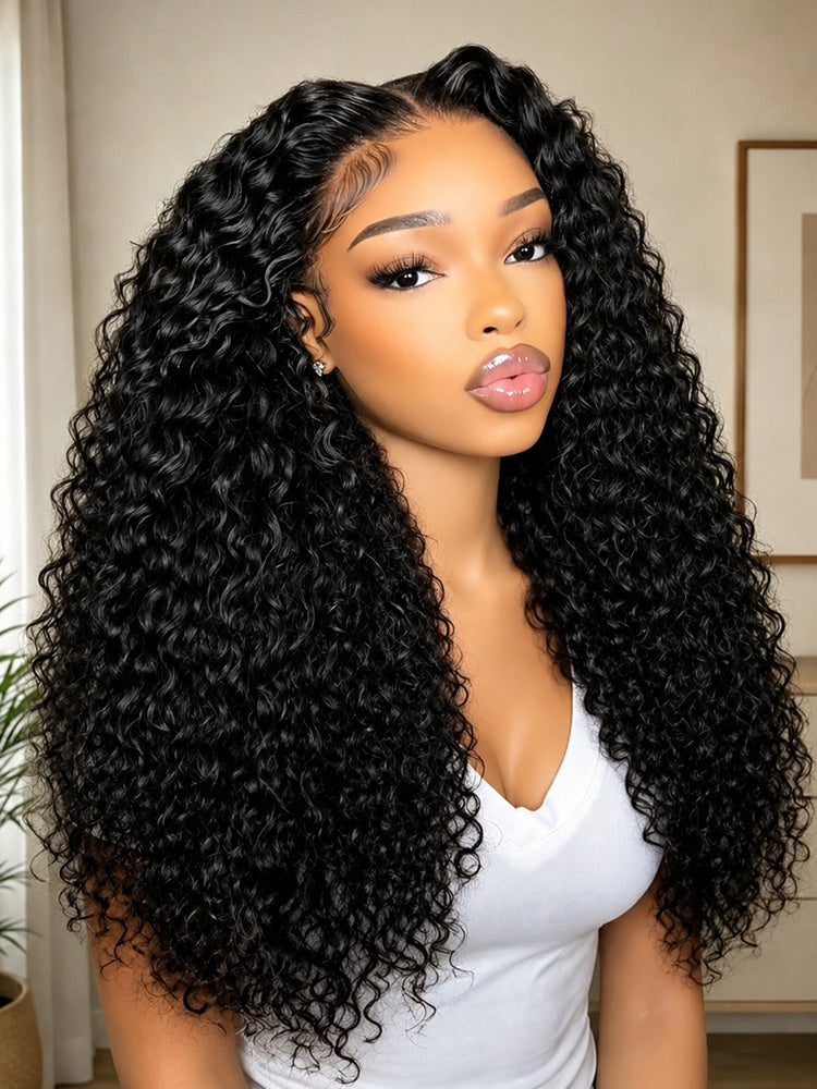 5x5 HD Lace Double Drawn Human Hair Water Wave Wig – Yolissa Hair