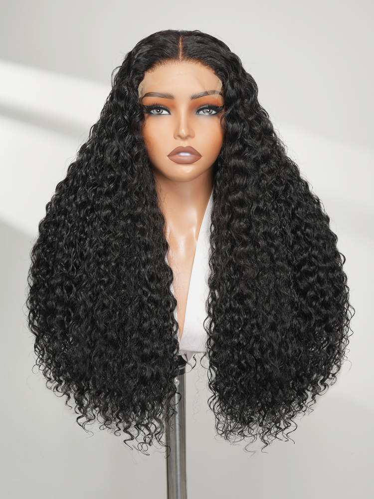 water wave double drawn wigs