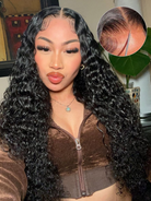 water wave pre cut lace wig