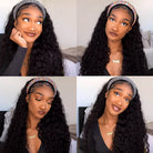 water wave headband half wigs