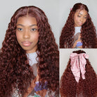 reddish brown lace front wigs