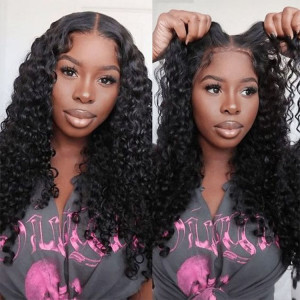 pre-cut lace closure wigs