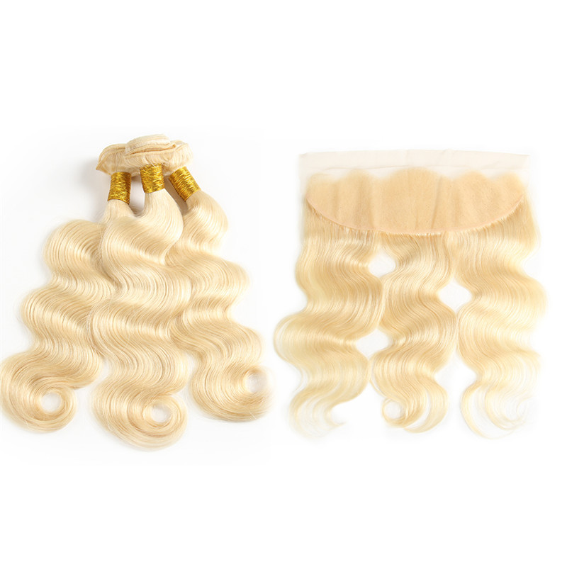 Body Wave Lace Frontal With 3 Bunbles